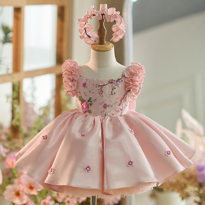 Baby Clothing High End - فستان أطفال جديد فاخر مناسب للأعمار