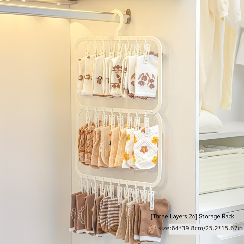 رف تجفيف جوارب الأطفال حديثي ا - مراجعة Baby Clothing Hanging Rack وسعره